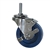 3-1/2" Stainless Steel Swivel Caster with 1/2" Threaded Stem, Solid Polyurethane Wheel and Brake