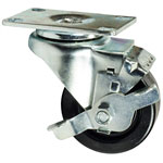 3" Swivel Caster with Phenolic Wheel with Brake