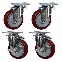 4" Swivel Caster Set