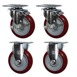 4" Swivel Caster Set