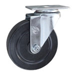 Swivel Caster with Hard Rubber Wheel