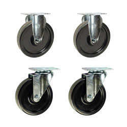 Set of 4 Swivel Casters with Phenolic Wheels