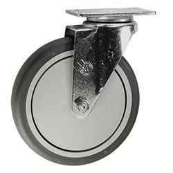 6" Swivel Caster with Thermoplastic Rubber Tread