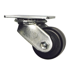 3-1/4 Inch Heavy Duty Low Profile Swivel Caster with Phenolic Wheel