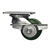 3-1/4 Inch Low Profile Swivel Caster with Polyurethane Tread Wheel, Ball Bearings, and Brake