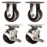4 Inch Toolbox Caster with Phenolic Wheels and precision bearings