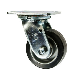 4 Inch Swivel Caster with Rubber Tread on Aluminum Core Wheel