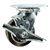 4 Inch Swivel Caster with Rubber Tread on Aluminum Core Wheel and Brake