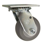 4" Swivel Caster with Thermoplastic Rubber Tread Wheel