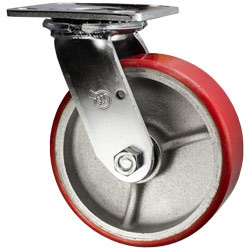 6 Inch Swivel Caster with Polyurethane Tread Wheel