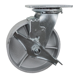 6 Inch Swivel Caster with Semi Steel Wheel and Brake