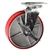 8 Inch Swivel Caster with Polyurethane Tread Wheel, Ball Bearings and Brake