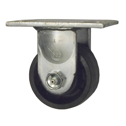 3-1/4 Heavy Low Profile Rigid Caster with Glass Filled Nylon Wheel