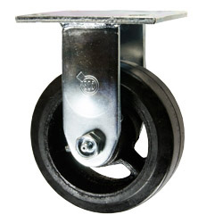 5 Inch Rigid Caster with Rubber Tread Wheel