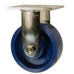 5 Inch Rigid Caster - Solid Polyurethane Wheel