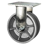 5 Inch Rigid Caster with V Groove Wheel