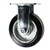 6 Inch Rigid Caster with Rubber Tread on Aluminum Core Wheel