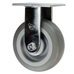 6" Rigid Caster with Thermoplastic Rubber Tread Wheel