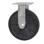 Rigid Caster with Glass Filled Nylon Wheel