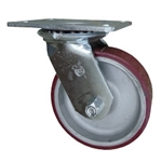 6 Inch Swivel Caster Poly on Aluminum