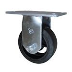 5 Inch Rigid Caster with Rubber Tread Wheel