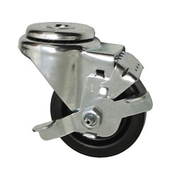 3" Swivel Caster with Phenolic Tread and Brake