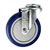 5" Bolt Hole Swivel Caster with Blue Polyurethane Tread