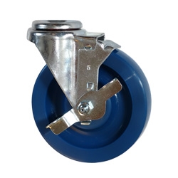 5" Swivel Caster with Polyurethane Tread and Brake