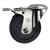 4" Total Lock Swivel Caster with bolt hole and hard rubber wheel