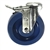 5" Bolt Hole Swivel Caster with Solid Polyurethane Wheel and Total Lock Brake