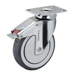 3 inch chrome total lock swivel caster for hospital applications