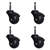 Flat Black Finish  Spherical Casters