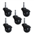 Gloss Black Finish  Spherical Casters set of 5