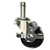 Metro 3" caster with hard rubber wheel and brake