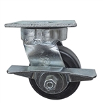 4 Inch Kingpinless Swivel Caster with Phenolic Wheel and brake