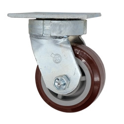 4 Inch Kingpinless Swivel Caster with Polyurethane on Polyolefin Wheel