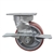 5 Inch Kingpinless Swivel Caster with Polyurethane Tread Wheel, Ball Bearings and Brake