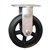 10 Inch Rigid Caster with Rubber Tread on Cast Iron Wheel