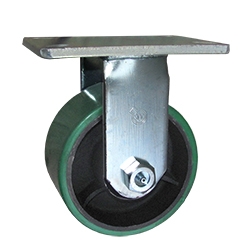 6 Inch Rigid Caster with Polyurethane Tread Wheel