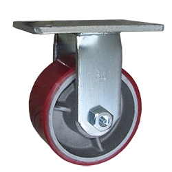 6 Inch Rigid Caster with Polyurethane Tread Wheel