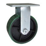 8 Inch Rigid Caster with Polyurethane Tread Wheel