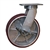 10 Inch Kingpinless Swivel Caster with Polyurethane Tread on Aluminum Wheel and Side Lock Brake