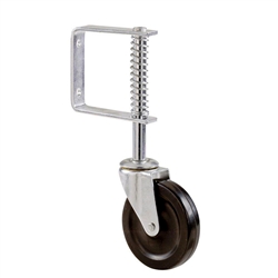 4" Gate Caster with Hard Rubber Wheel