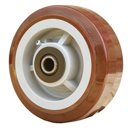 5" x 2" Polyurethane on Poly Wheel