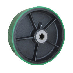 Polyurethane on Cast Iron Wheel