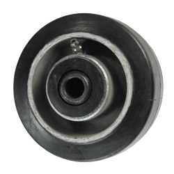 4" x 2" rubber on Aluminum Wheel