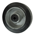 6" x 2" rubber on Aluminum Wheel