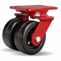5 Inch dual wheel Swivel Caster with phenolic wheels