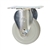 Stainless Steel Rigid Caster with White Nylon Wheel