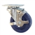 3-1/2" Stainless Steel Swivel Caster with Brake and Solid Polyurethane Wheel